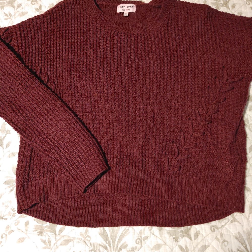 Burgundy sweater
